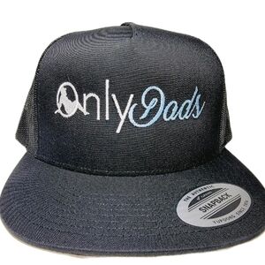 Dads Only Flat Bill Mesh Snapback Trucker Hat Cap
